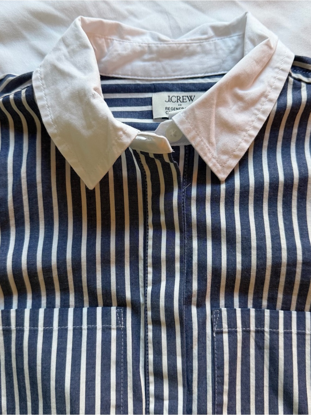 J. Crew Factory Long-sleeved Striped Shirt Dress - Picture 3 of 12